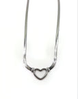 Collana Snake cuore vuoto