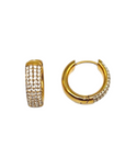 Orecchini Pavè (Oro, 1 cm)