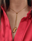 Collana doppia goccia