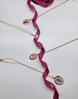 Collana Fiori magenta
