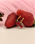 Orecchini Hoop cherry