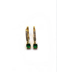 Orecchini Hoops zirconi tondi