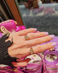 Anello Chevalier strass