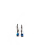 Orecchini Hoops zirconi tondi
