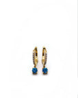 Orecchini Hoops zirconi tondi