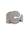 Anello Lettera Strass