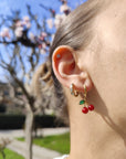 Orecchini Hoop cherry