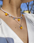 Collana strass lemon