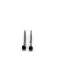 Orecchini Hoops zirconi tondi