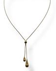 Collana doppia goccia