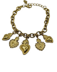 Bracciale chain cuore sacro