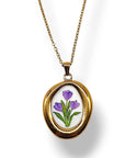 Collana fiori viola
