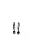 Orecchini Hoops zirconi tondi