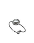 Anello perla semplice