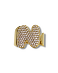 Anello Lettera Strass