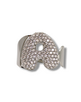 Anello Lettera Strass