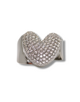 Anello Lettera Strass