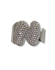 Anello Lettera Strass