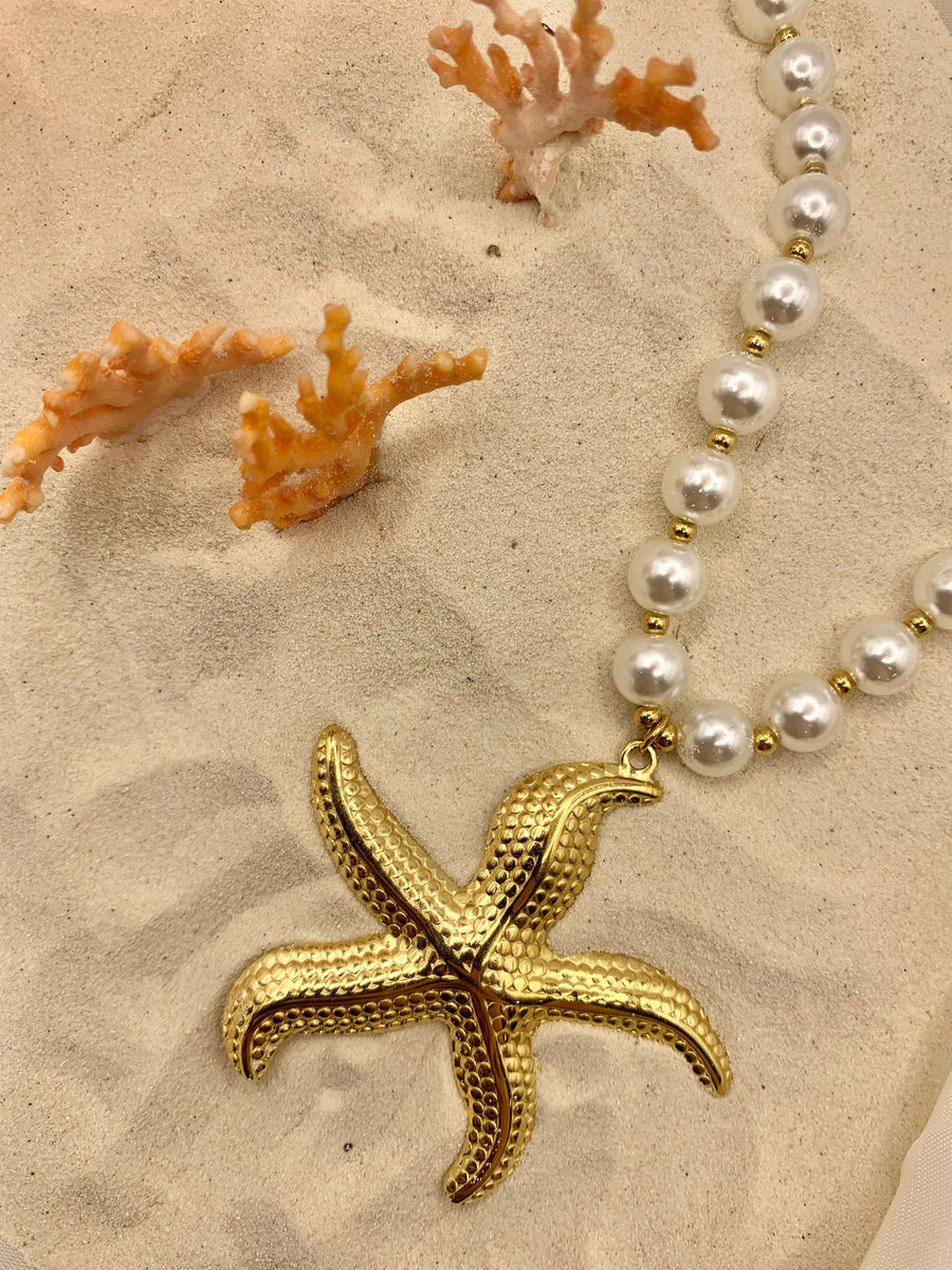 Collana con ciondolo a forma di stella marina con conchiglia Boho per donna Collana a catena a strati con perle imazione Gioielli da collo da spiaggia estiva 36 Collana con ciondolo a forma di stella marina con conchiglia Boho per donna Collana a catena a strati con perle imazione Gioielli da collo da spiaggia estiva 36