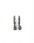 Orecchini Hoops zirconi tondi