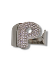 Anello Lettera Strass