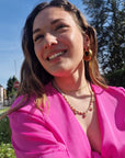 Orecchini Mezzaluna bombata