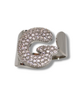 Anello Lettera Strass