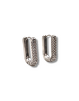 Orecchini rectangular strass