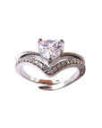 Anello Cuore Brillante