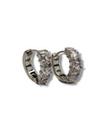 Orecchini Hoop strass
