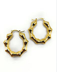 Orecchini Bamboo Hoop