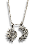 Collana Sole e Luna strass