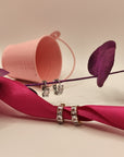 Orecchini Hoop strass