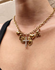 Collana chain croce