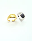 Anello Chevalier quadrato