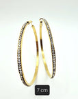 Orecchini Anelle Strass