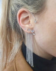 Ear Cuff cascata di cristalli