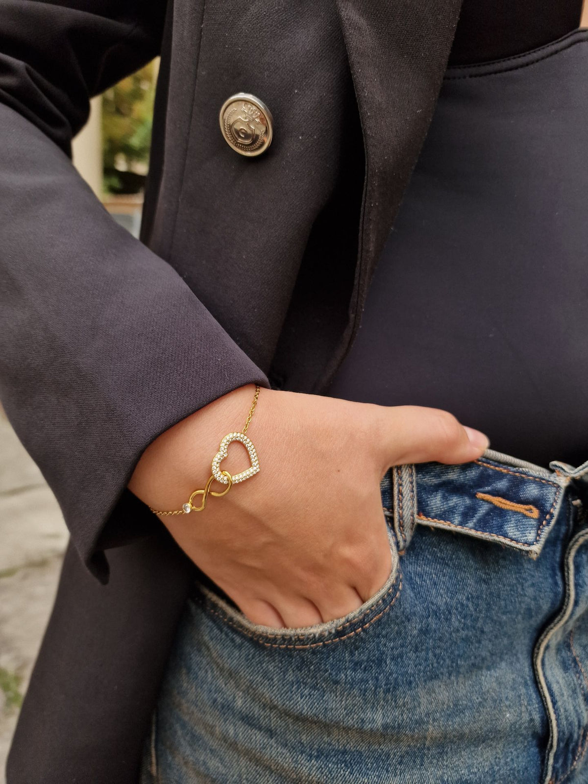 Bracciale cuore infinito