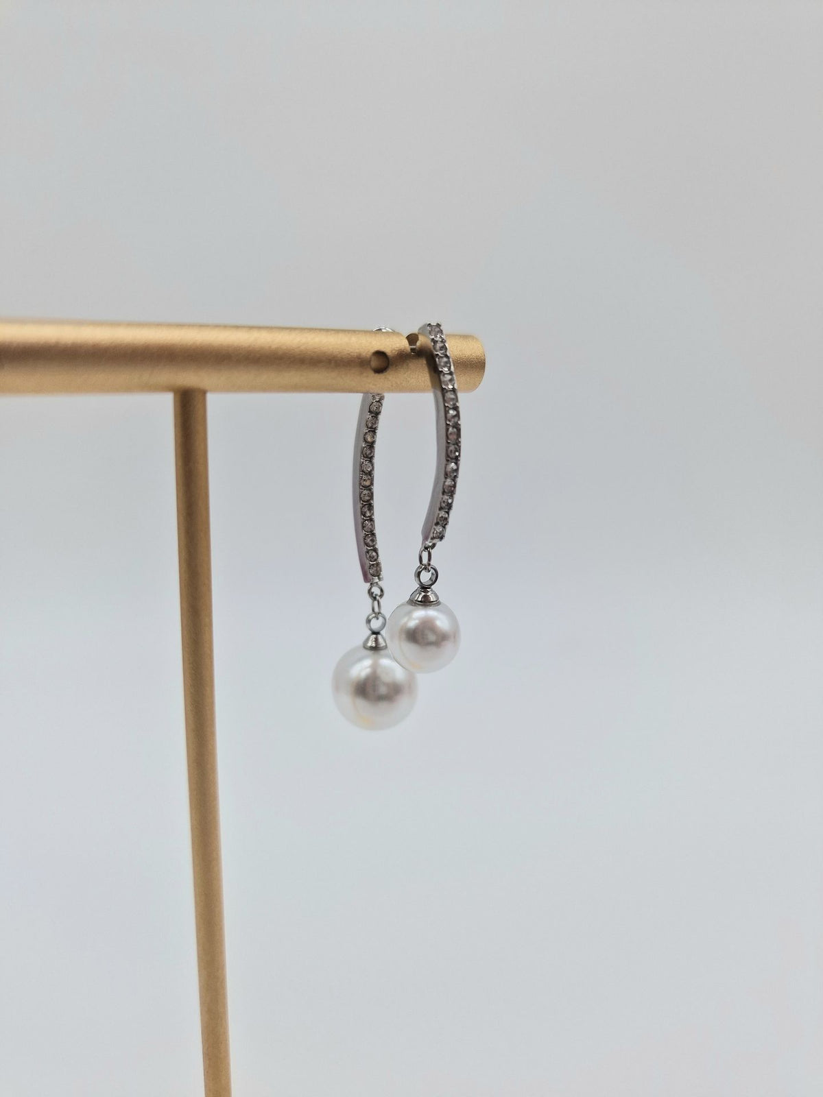 Orecchini doppia perla (Argento)