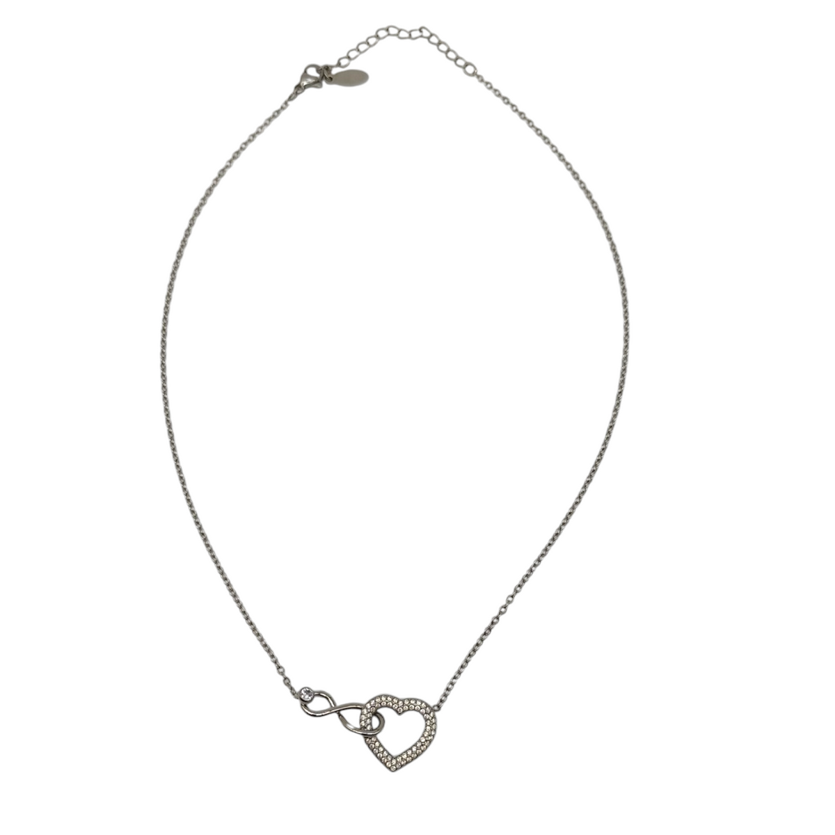 Collana cuore infinito (Argento)