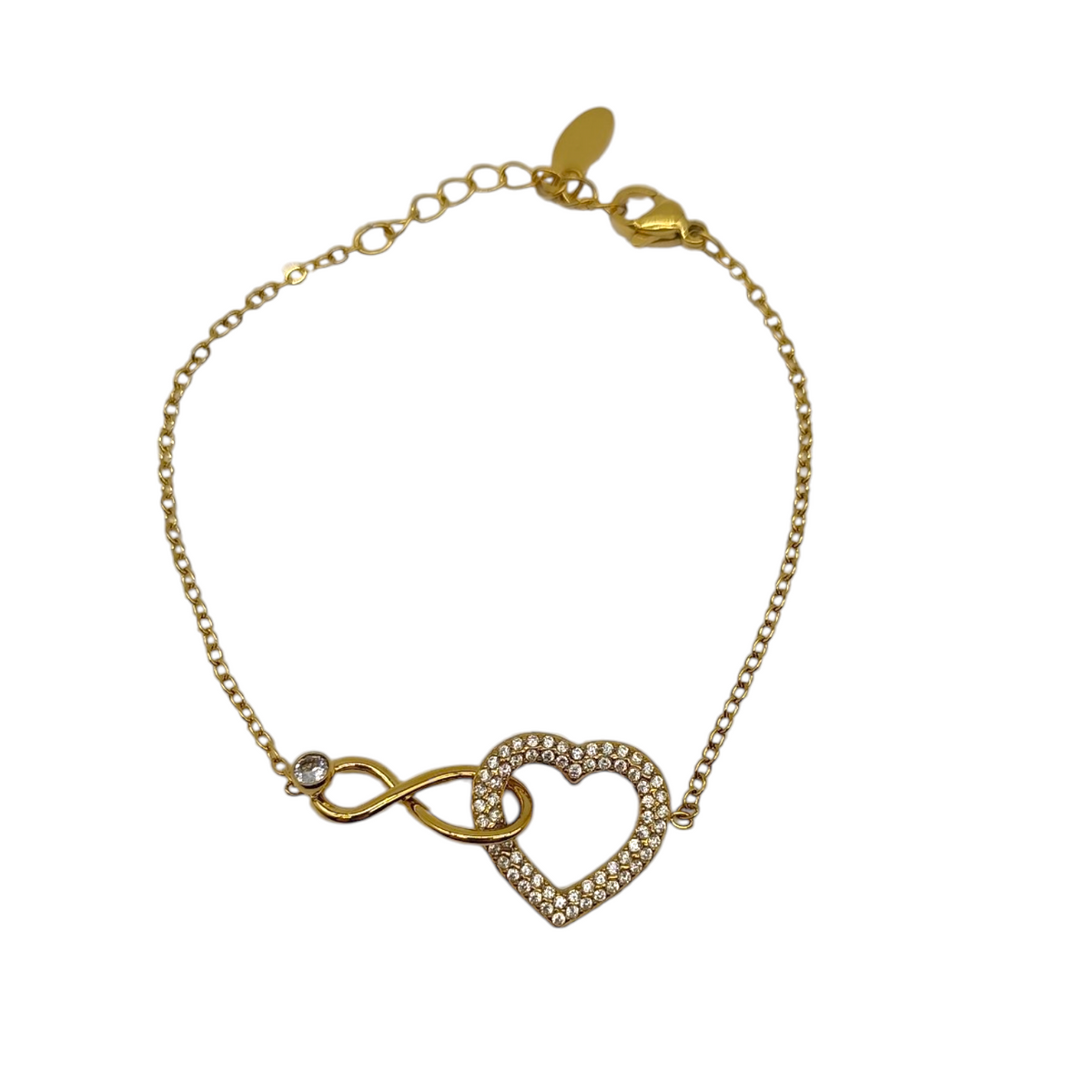 Bracciale cuore infinito (Oro)