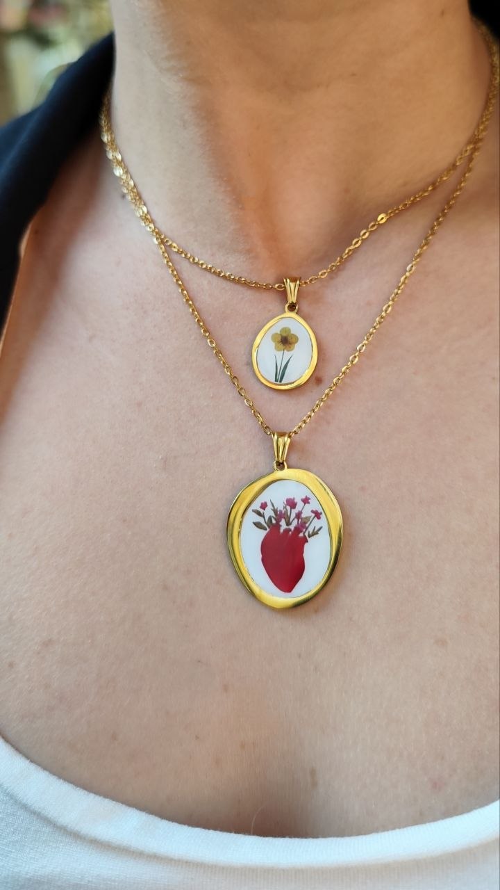 Collana Fiore giallo