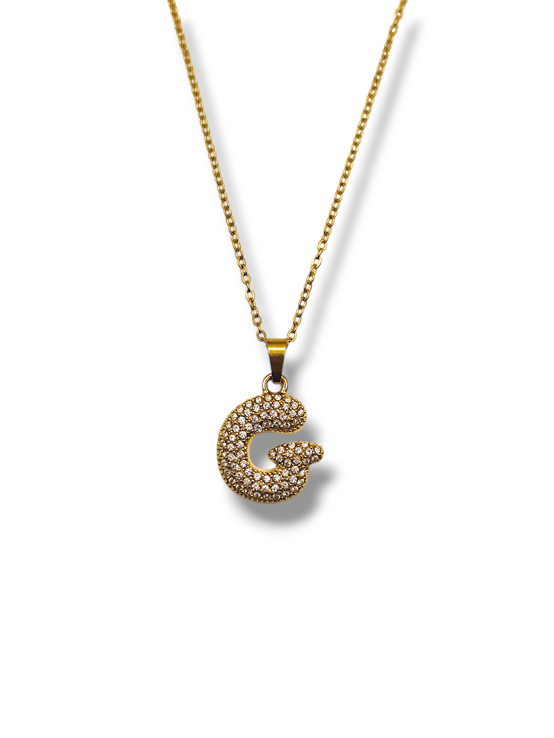 Collana Lettera Strass