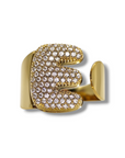 Anello Lettera Strass