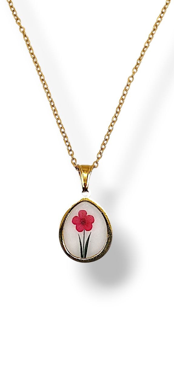 Collana Fiore fucsia