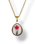 Collana Fiore fucsia