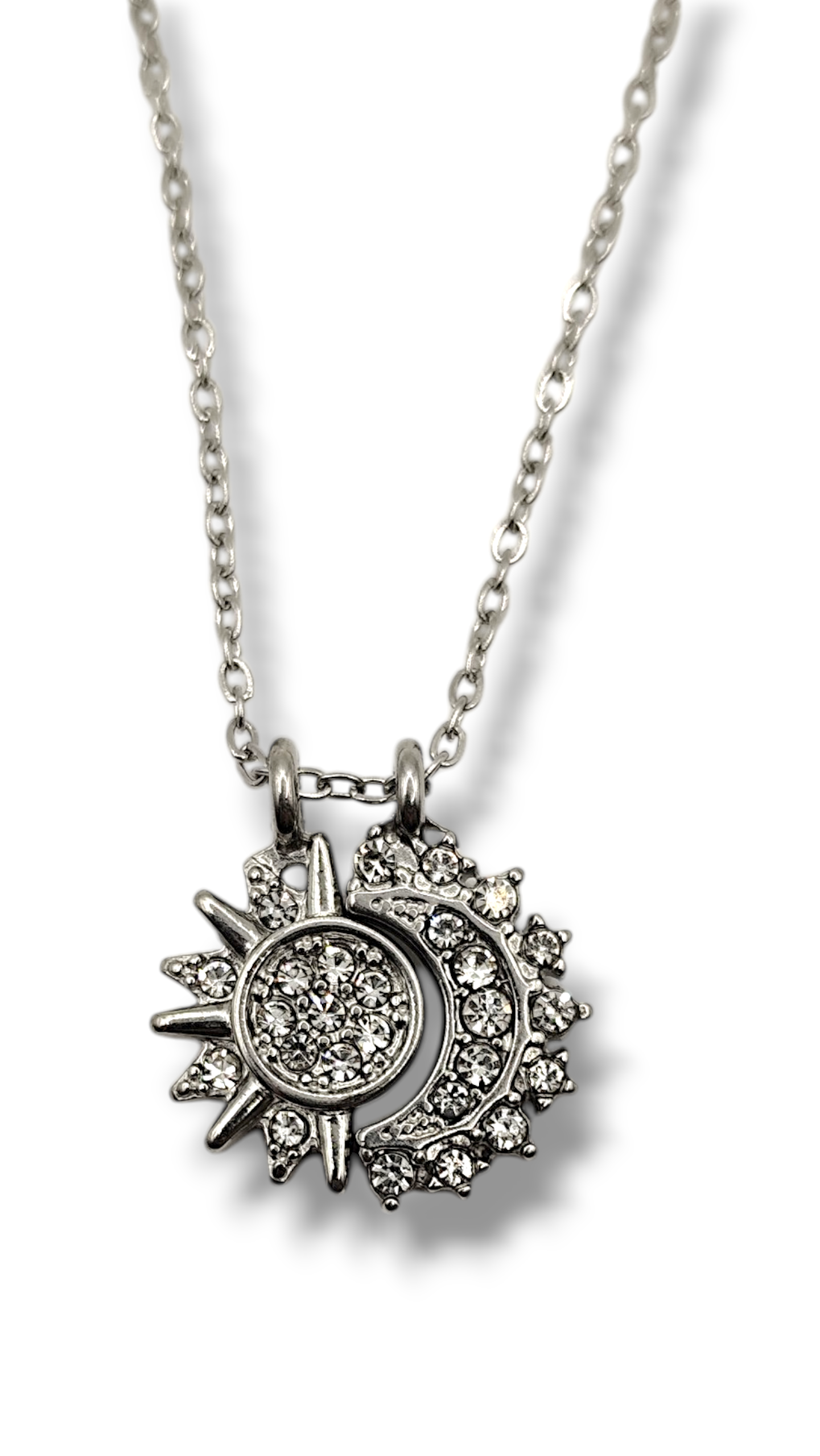 Collana Sole e Luna strass