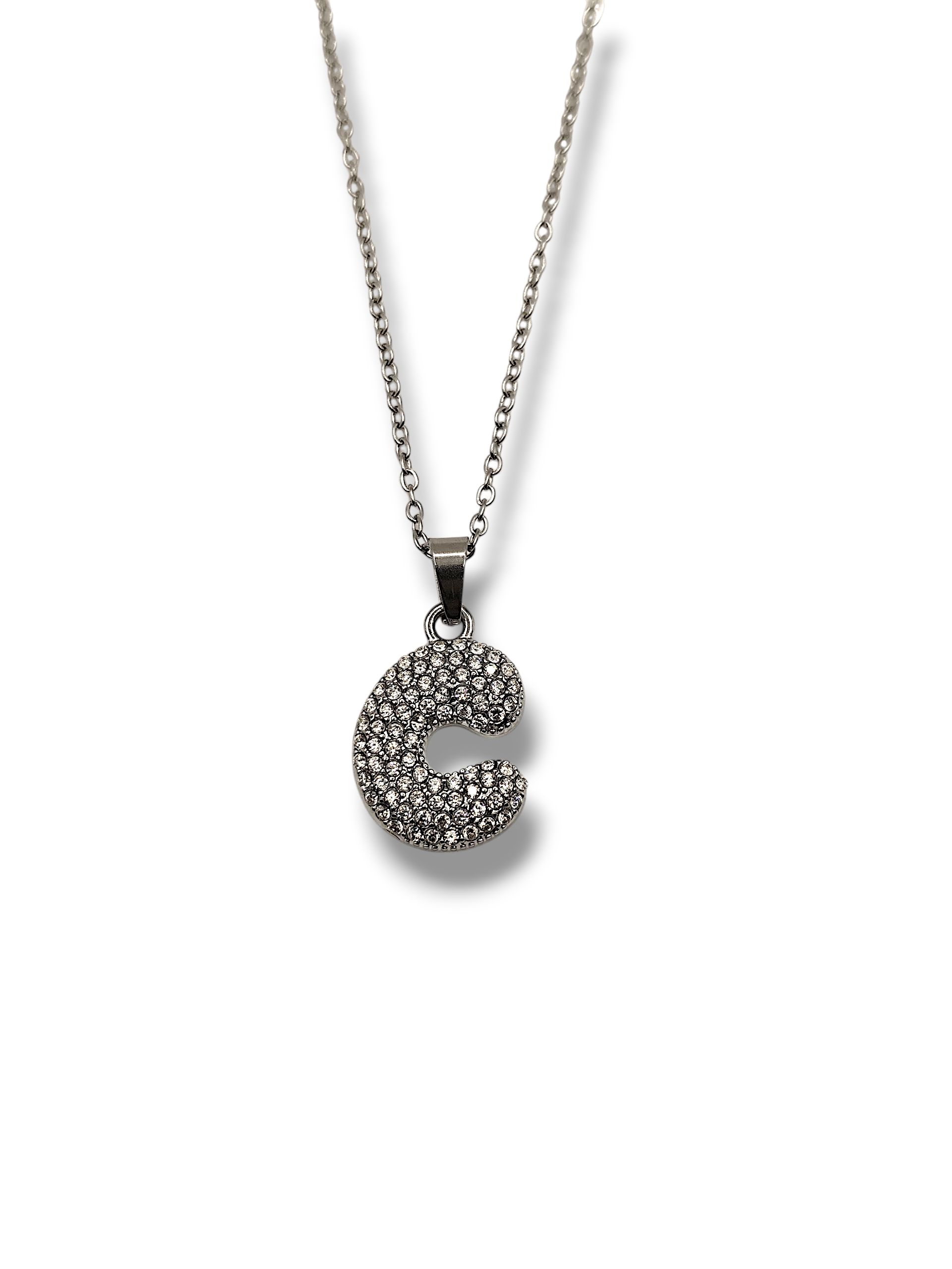 Collana Lettera Strass