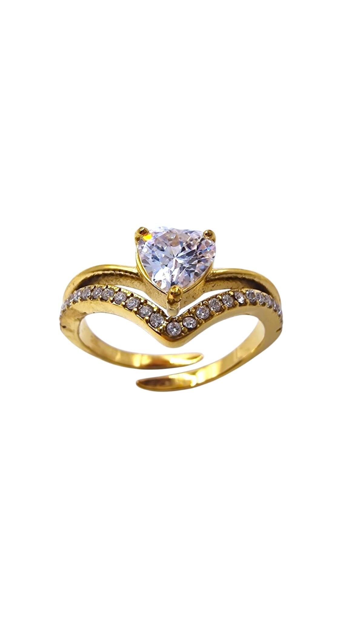Anello Cuore Brillante
