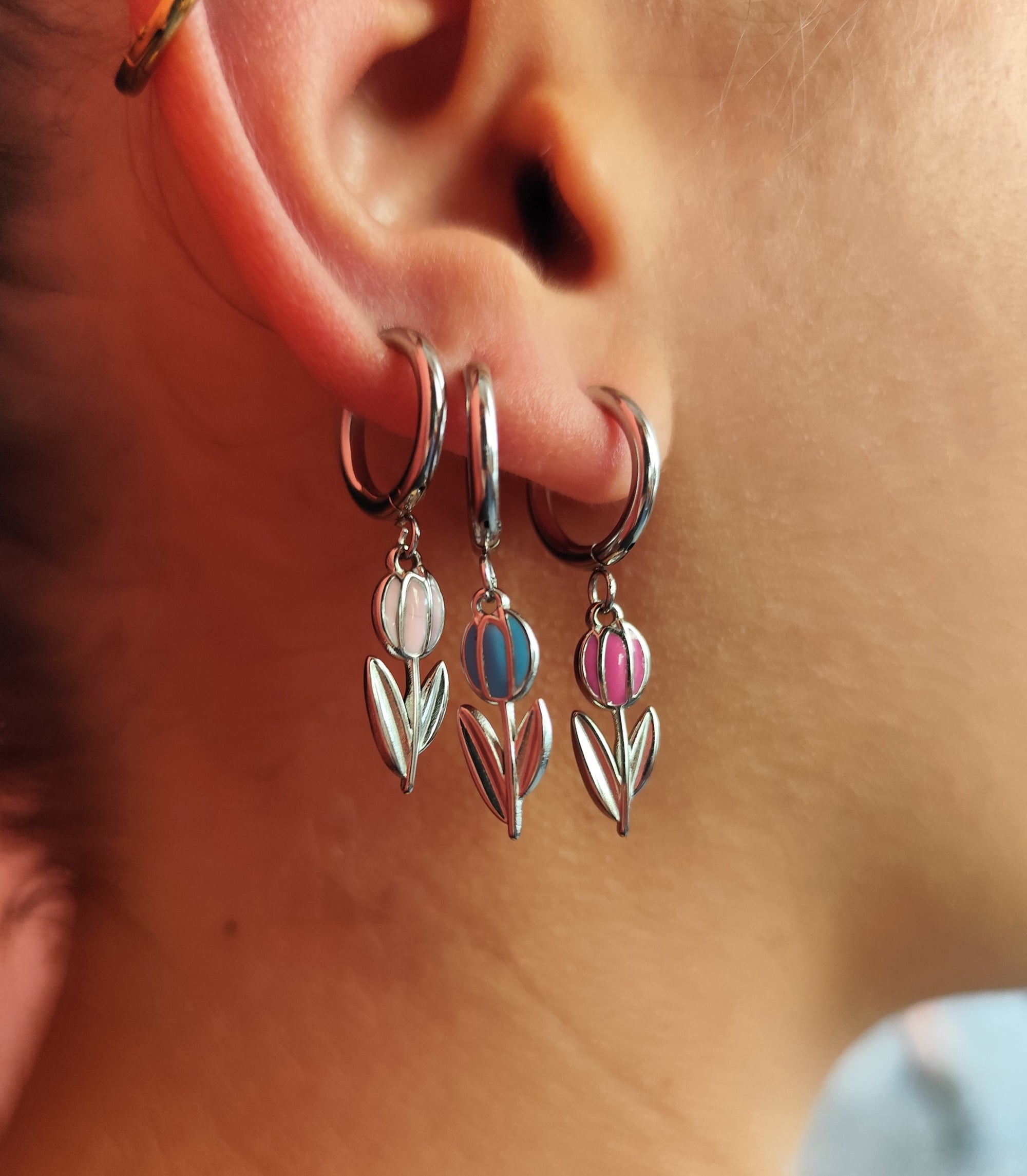 Orecchini Hoops Tulipano